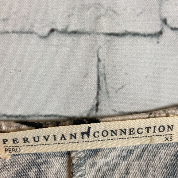 Peruvian Connection marble swirl print maxi dress  Pima Cotton XS Duster Boho - Picture 4 of 14